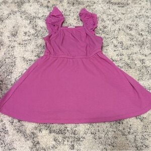 Crewcuts Fuchsia Ruffle Sleeve Dress